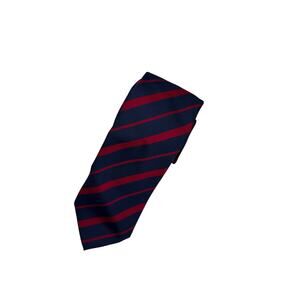 Thomas Pink Wolseley Stripe Silk Tie Navy Red Jermyn Street London NWT